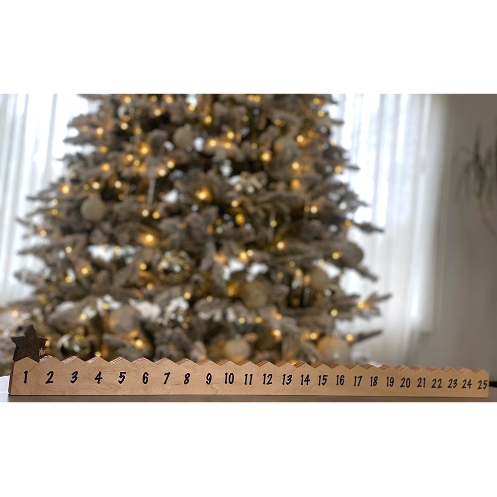 NEW handmade wooden Christmas advent calendar